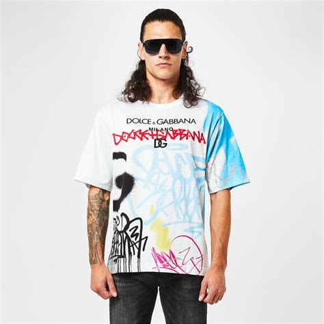 dolce and gabbana graffiti t shirt